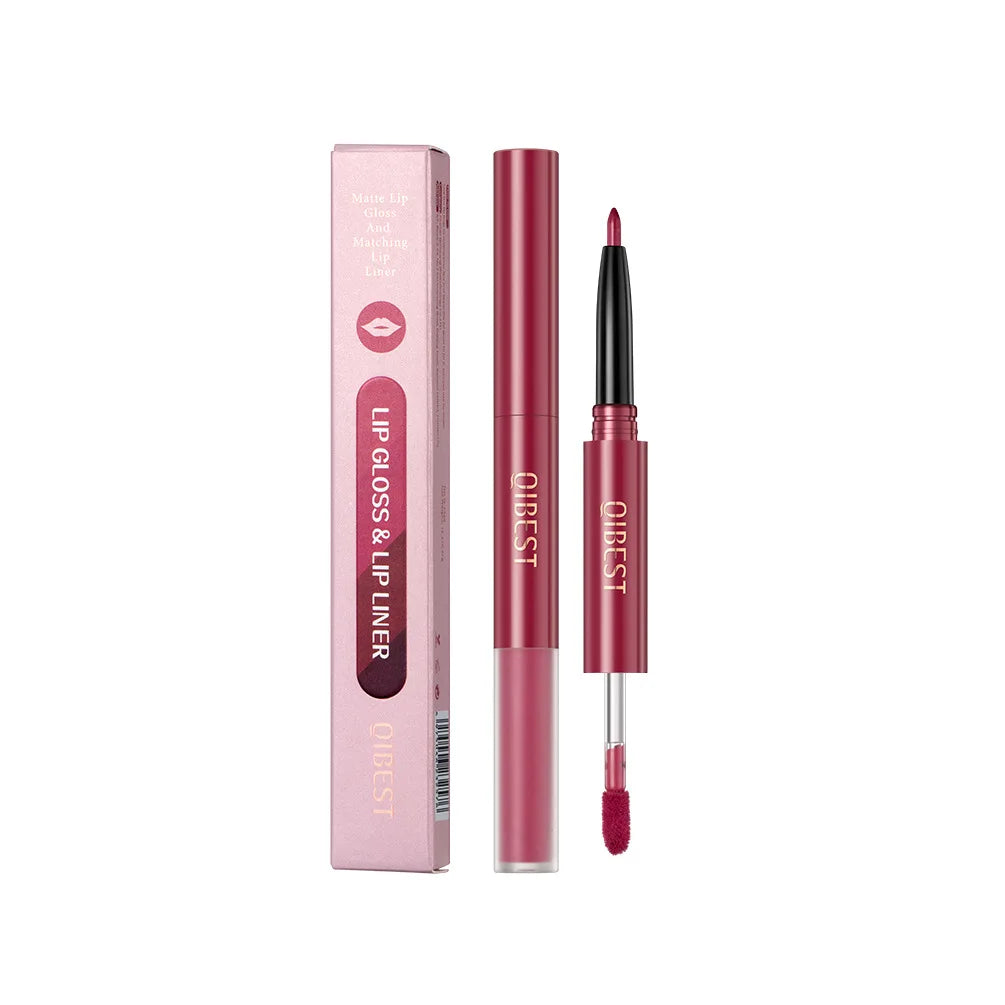 Lipliner Pencil Long Makeup Lipliner Lip Gloss Soft 2-in-1 Lip Liner Stick Quick Drying Lips Long For All Skin Types Makeup Lip